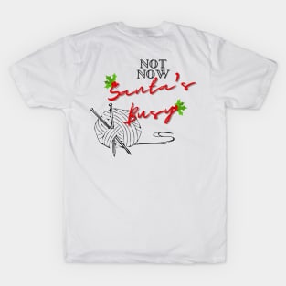 Santa's Busy Knitting T-Shirt